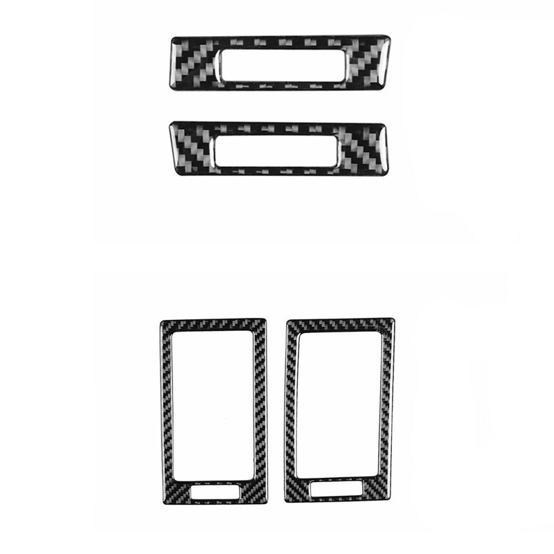 WXZOS Genuine Carbon Fiber Dashboard Air Vent Trim for Toyota Tundra 2007-2013