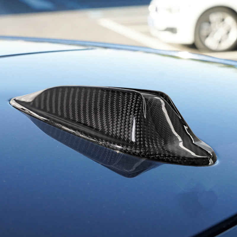 WXZOS Genuine Carbon Fiber Roof Shark Antenna Cover for BMW M2 G87 X4 2023-2025