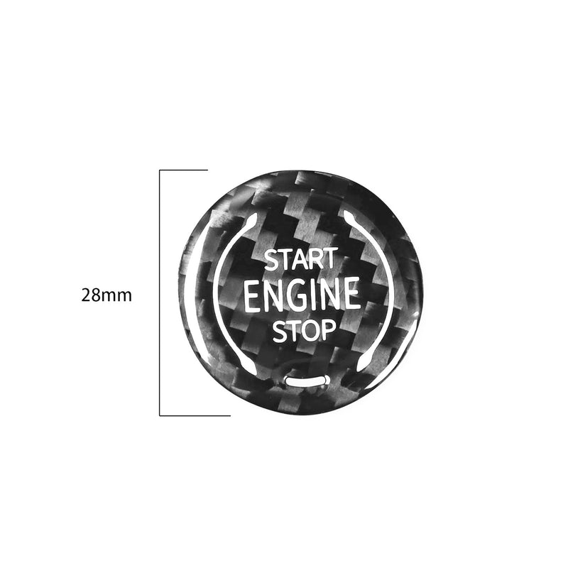 WXZOS Dry Carbon Engine Start-Stop Switch Button Trim for Buick Envista 2024-2025