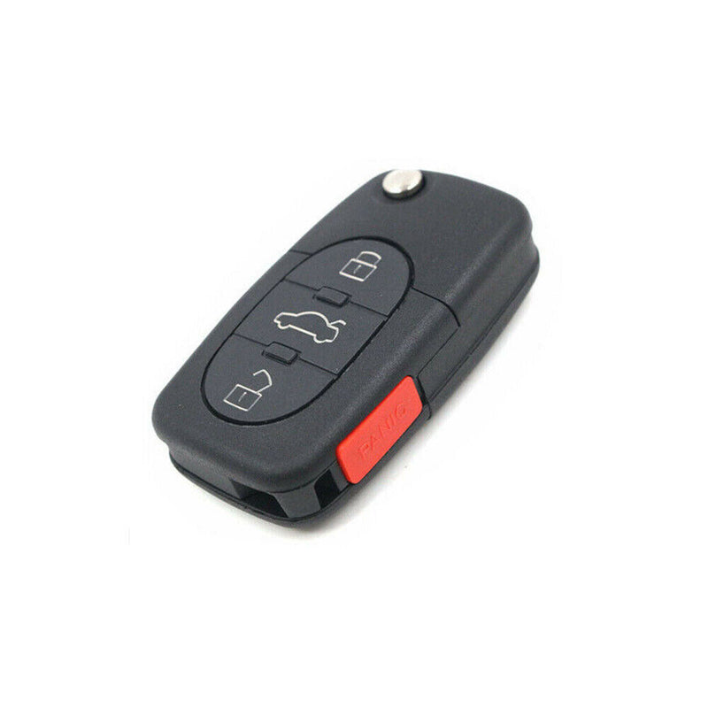 3+1 Button Flip Remote Key Fob w/ID48 Chip for Audi Allroad Quattro 2001-2005