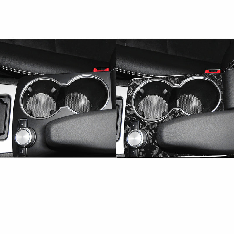 WXZOS Genuine Carbon Fiber Gear Shift Lever Trim for Mercedes W204 C-Class 2007-2013