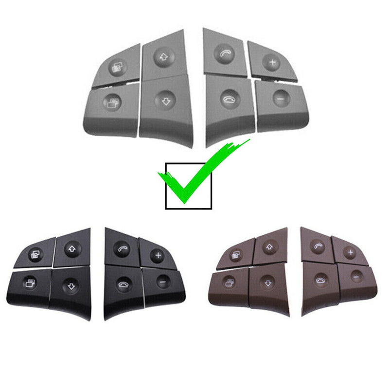 For Mercedes-Benz W164 ML GL 2006-2009 Gray R&L Steering Wheel Switch Button