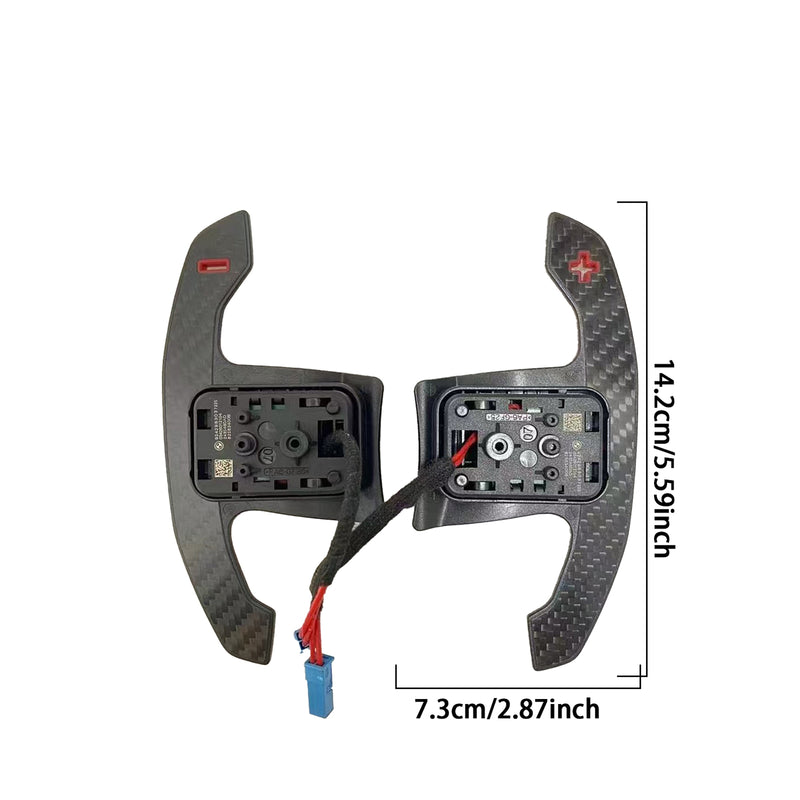 WXZOS Carbon Fiber Steering Wheel Shift Paddle Shifter for BMW 2Series G42 2020-2024