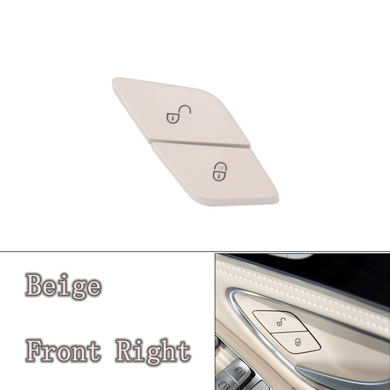 WXZOS Beige Front Right Door Lock Switch Button Cover for Benz W257 CLS-clas 2018-2023