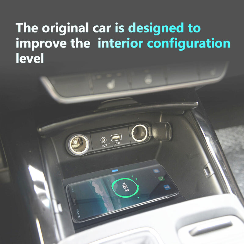 WXZOS Center Console Phone Wireless Fast Charging Pad for Kia Sorento 2015-2018