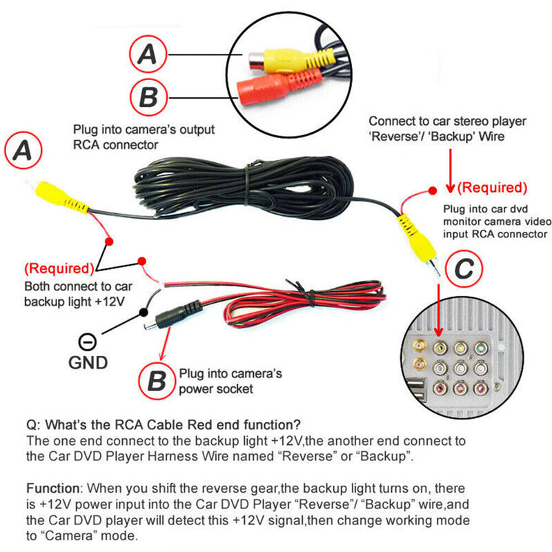 Rear View Backup Parking Assist Camera for Mazda 6 2011-2013