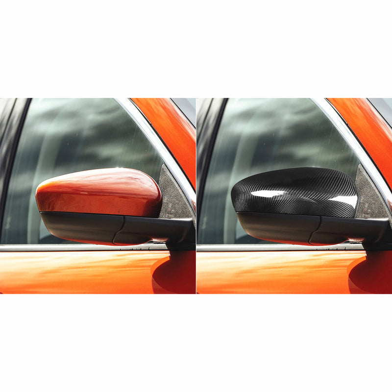 WXZOS Genuine Carbon Fiber Wing Mirror Trim for Ford Escape 2020-2023