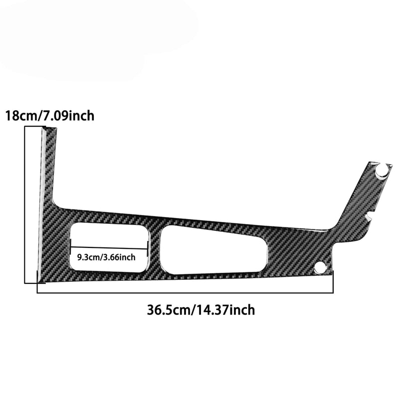 WXZOS Carbon Fiber Center Console Gear Shift Panel Trim for Volvo XC60 2026