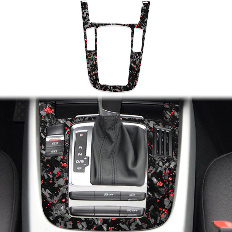 WXZOS Genuine Carbon Fiber Gear Shift Lever Panel Trim for Audi A5 S5 RS5 2013-2016
