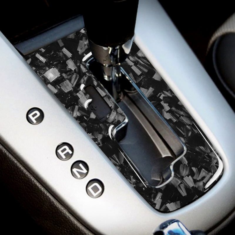 WXZOS Genuine Carbon Fiber Gear Shift Lever Panel Trim for Chevrolet Cruze 2009-2015