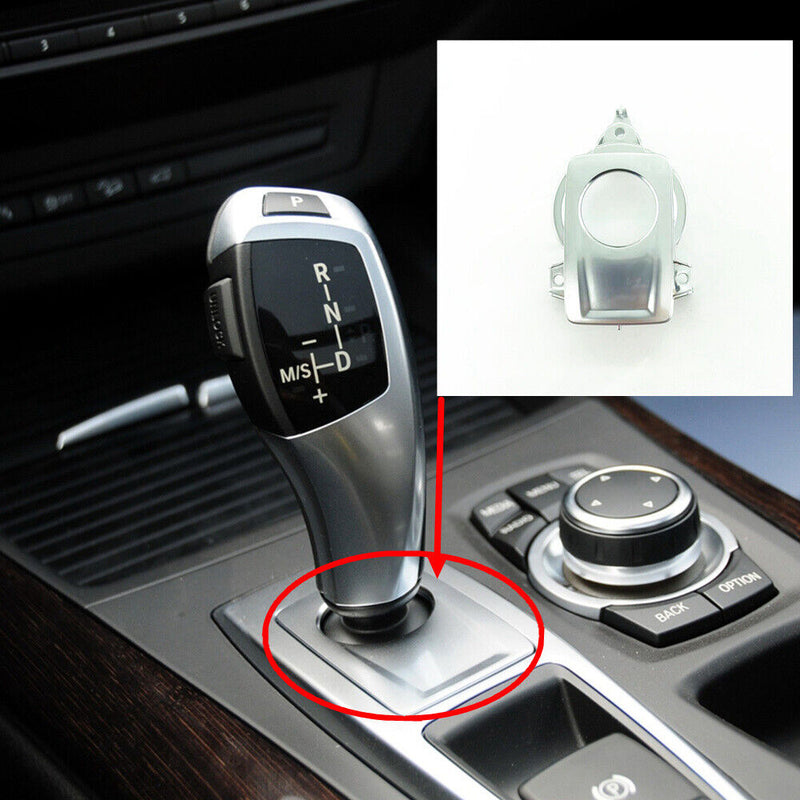 Chrome Gear Shift Stick Knob Base Panel Trim for BMW X6 E71 E72 2008-2014