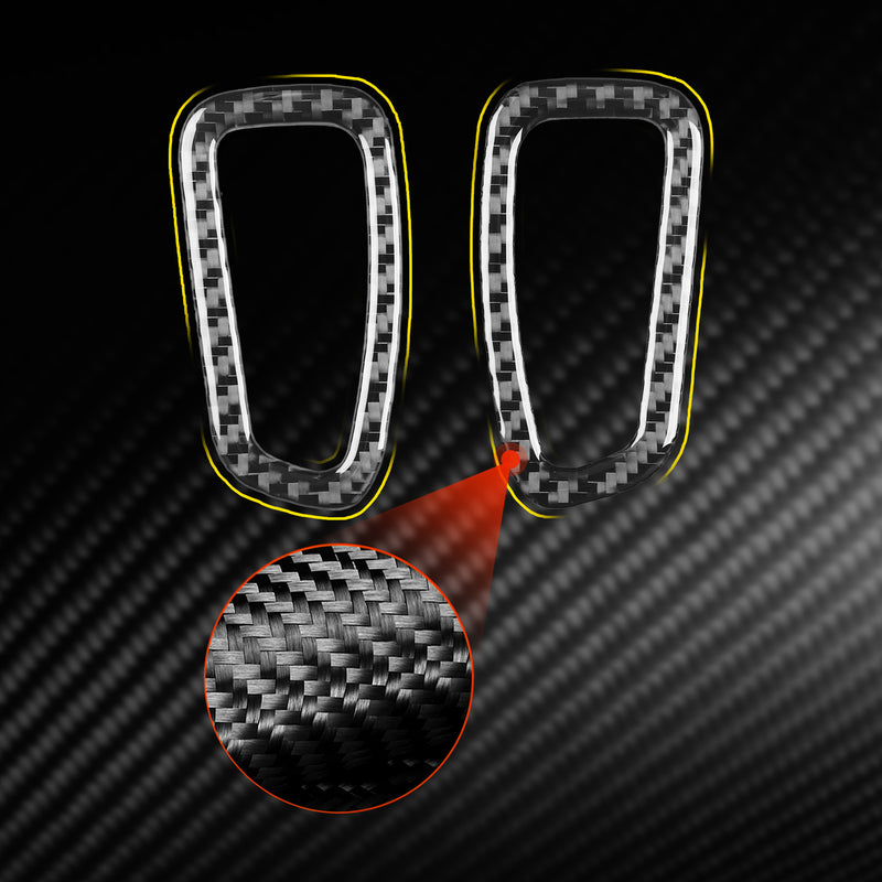 WXZOS Genuine Carbon Fiber A-Pillar Vent Trim for Chevrolet Corvette C8 2020-2024