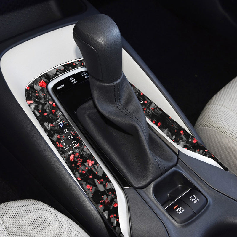 WXZOS Genuine Carbon Fiber Gear Shift Lever Panel Trim for Toyota Corolla 2019-2020