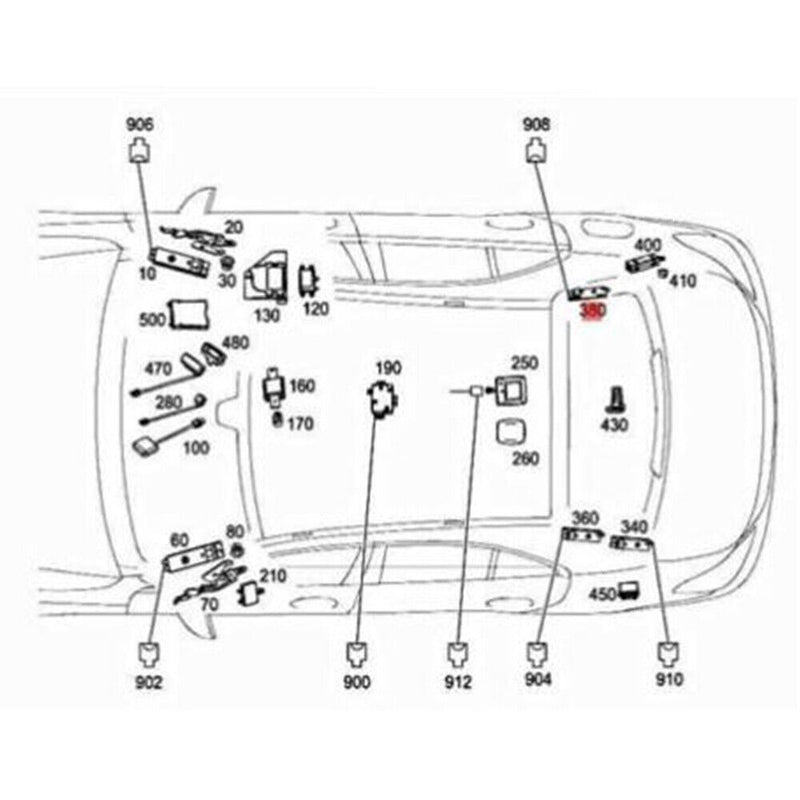 Rear Right Radio Signal Antenna amplifier for Mercedes-Benz W176 A-class 2013-18