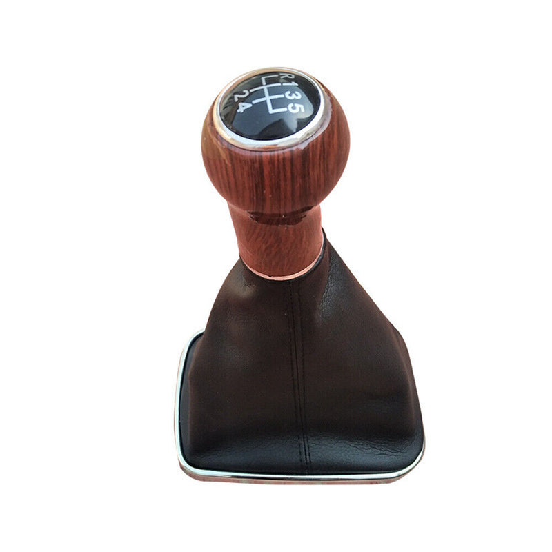 Mahogany 5 Speed Gear Shift Knob For VW Bora Golf MK4 Jetta