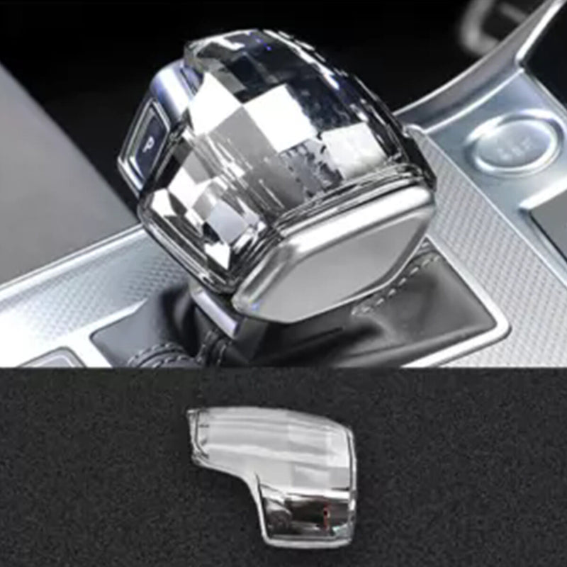 WXZOS Crystal Gear Shift Lever Knob Cover Replacement for Audi Q7 SQ7 (LHD) 2020-2024