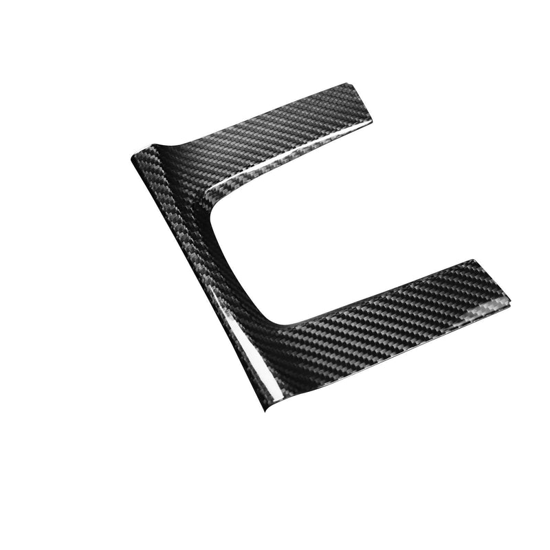 Car Genuine Carbon Fiber Gear Shift Knob Panel Trim for Honda Civic (AT) 2016-20