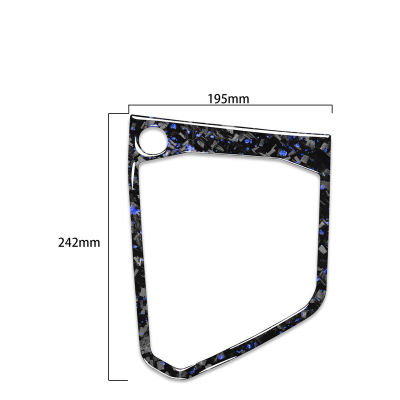 WXZOS Genuine Carbon Fiber Gear Shift Knob Lever Panel Trim for VW Tiguan 2017-2020