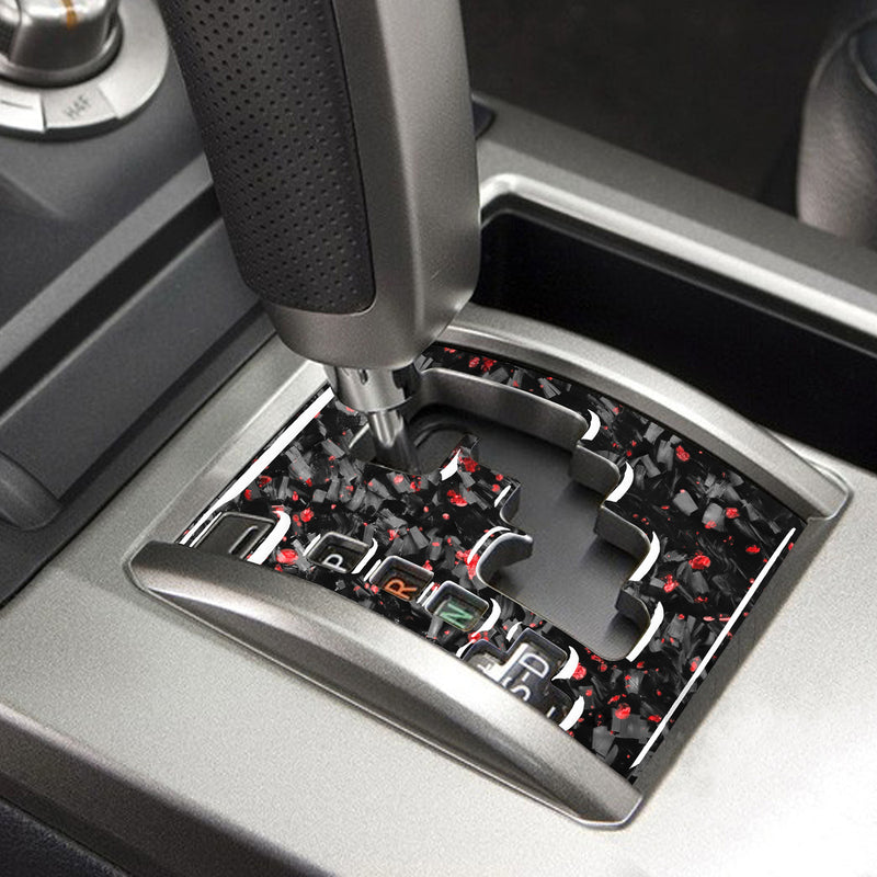WXZOS Genuine Carbon Fiber Gear Shift Lever Panel Trim for Toyota 4Runner 2010-2020