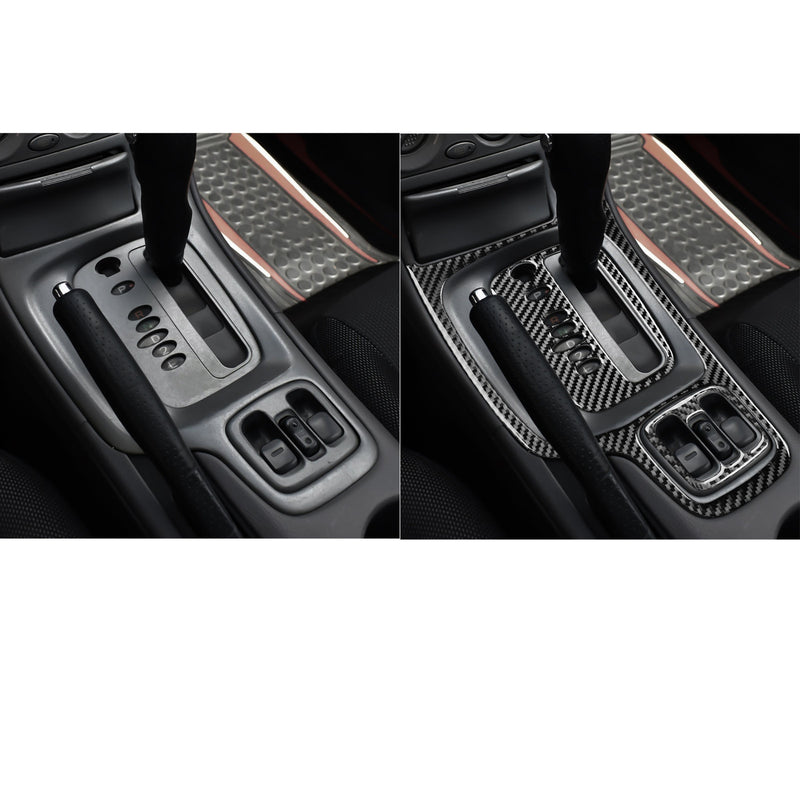 WXZOS Genuine Carbon Fiber Gear Shift Lever Panel Trim for Toyota Celica 2000-2005
