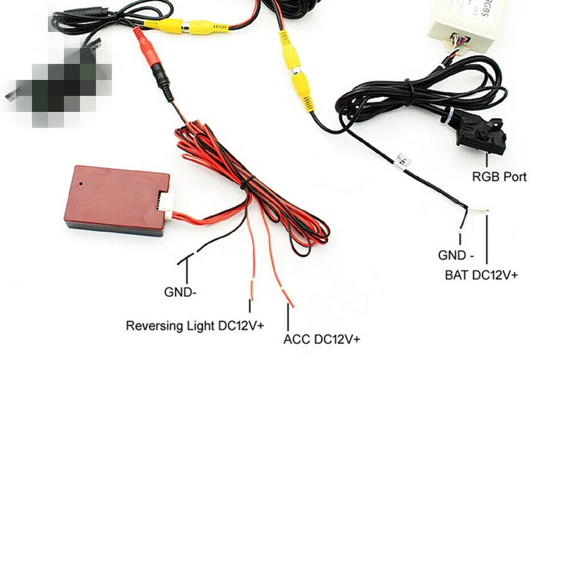 CVBS RGB Adapter and AV to RGB Converter Adapter for VW RNS315 RearView Camera