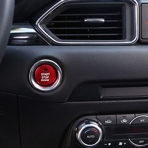 Red Engine Start / Stop Push Button Cover Trim For Mazda CX-5 MX5 2012-2018