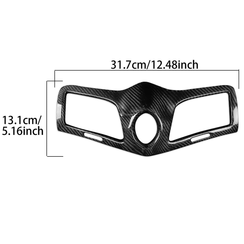 WXZOS Car  Carbon Fiber A/C Air Vent Bezel Trim for Maserati GranTurismo(M145) 2009-19