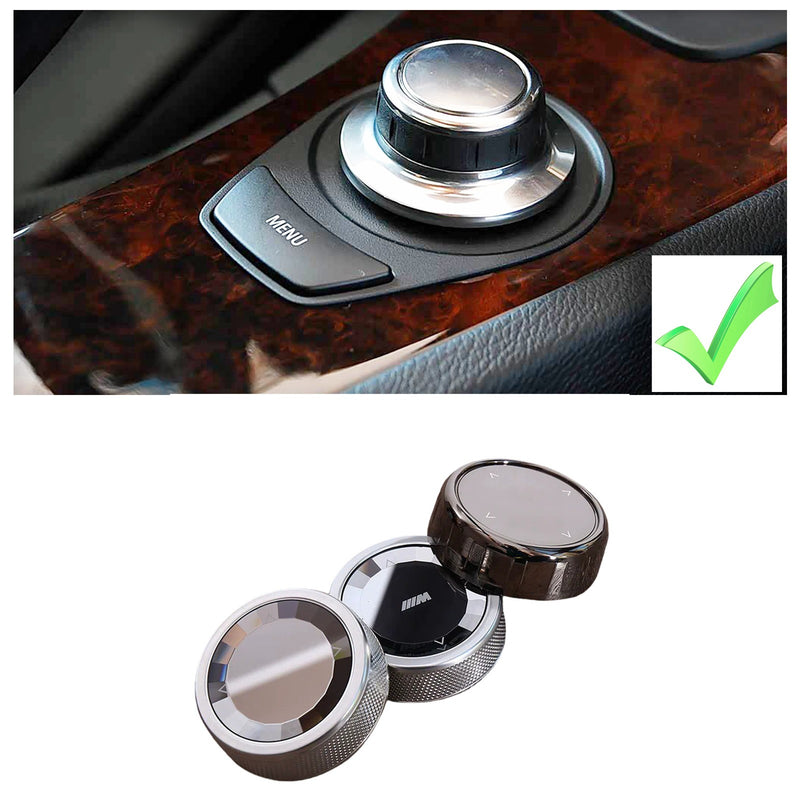 WXZOS CCC iDrive Controller Button Trim for BMW E90 E91 E92 E93 M3 3Series 2005-2008