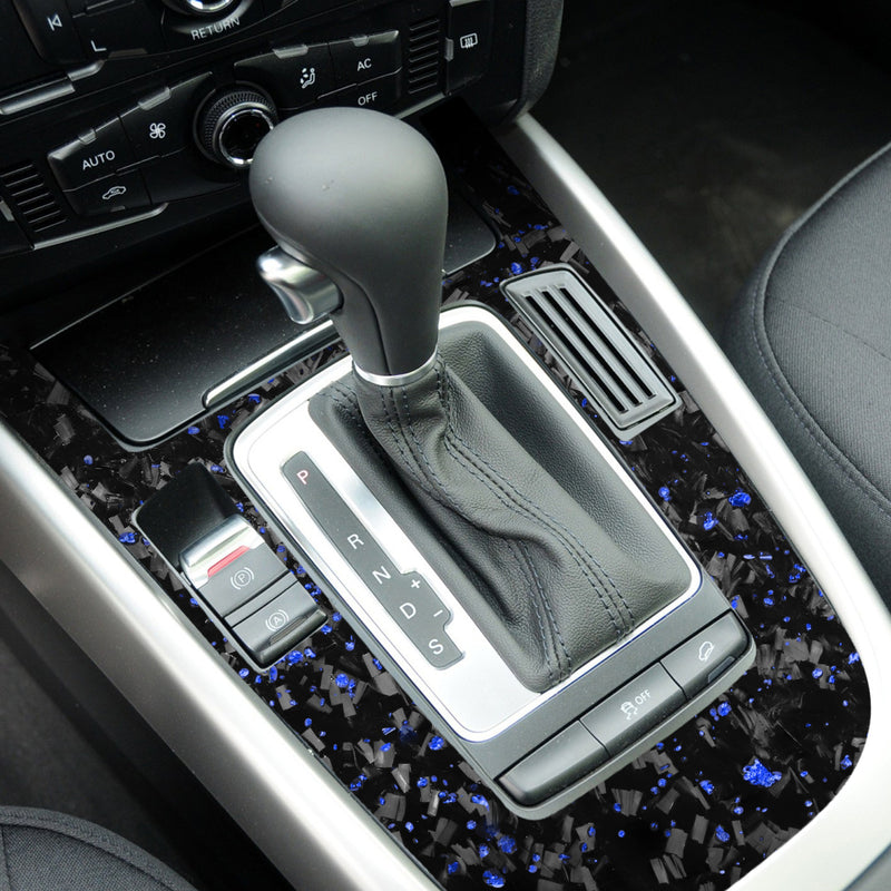 WXZOS Genuine Carbon Fiber Gear Shift Lever Panel Trim for Audi A4 B8 S4 RS4 2009-2012