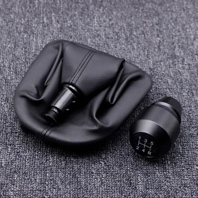 5Speed Aluminum Alloy Gear Shift Knob w/Gaitor Boot for Peugeot 307 2004-2012 MT