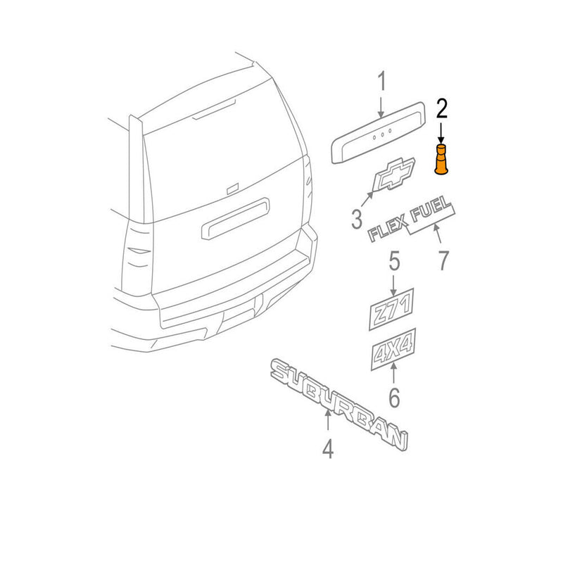 Liftgate Hatch Window Glass Release Switch Button For Chevrolet Cadillac 07-14