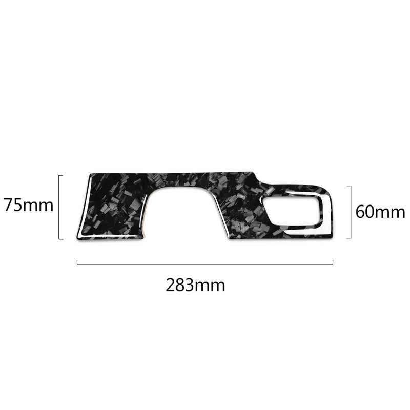 WXZOS Genuine Carbon Fiber Gear Shift Knob Lever Panel Trim for Cadillac XT5 2016-2017