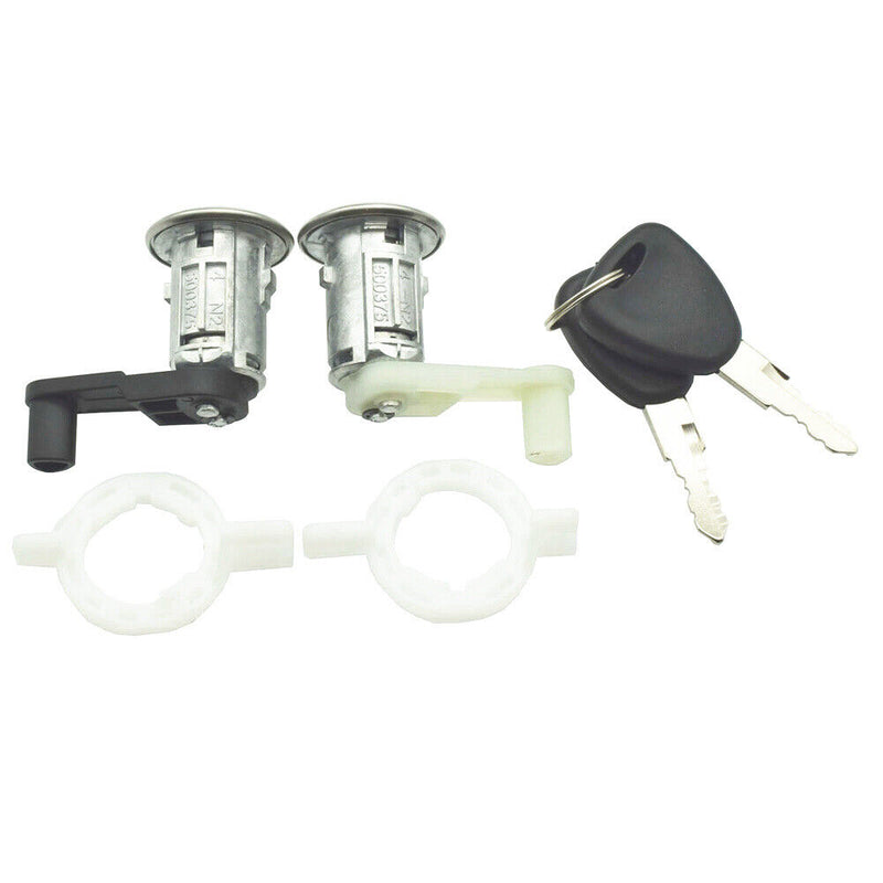 Sale 2Pcs Door Lock Cylinder w/Keys for Renault Scenic 1996-2003 Clio 1998-2005