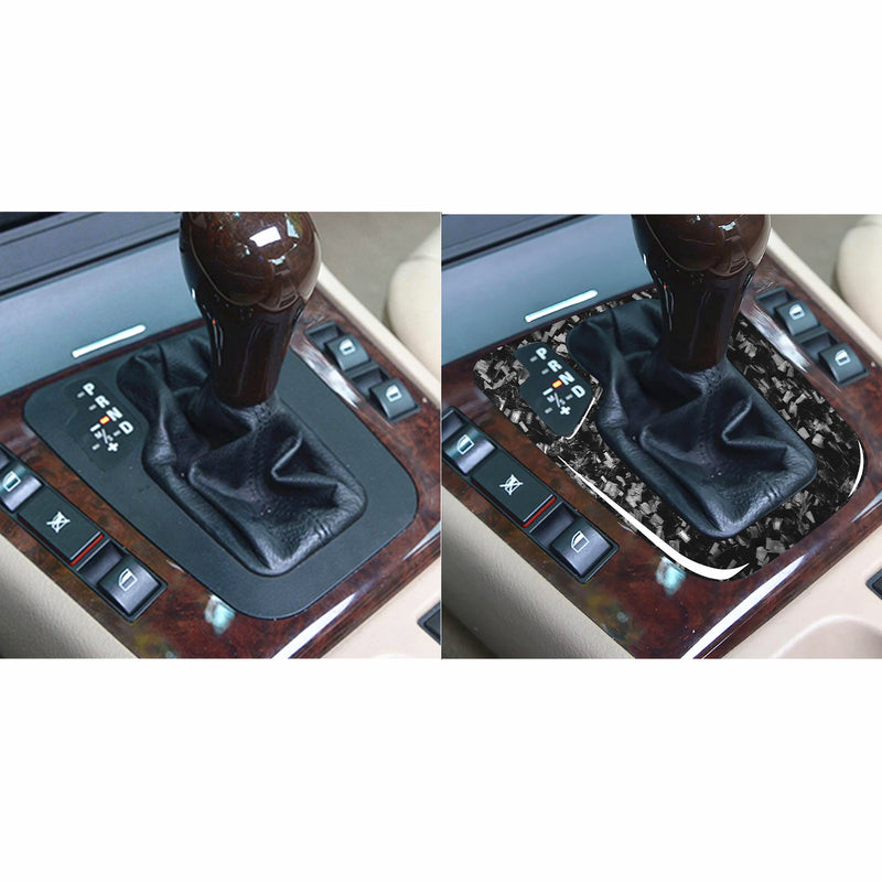 WXZOS Genuine Carbon Fiber Gear Shift Lever Panel Trim for BMW E46 3series 1998-2005