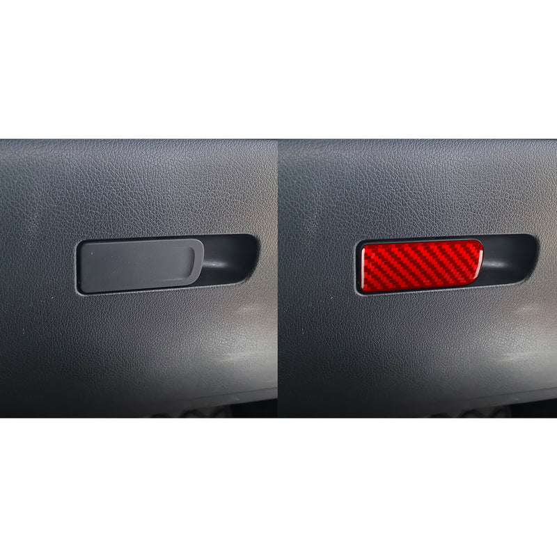 WXZOS Carbon Fiber ‌Center Glove Compartment Box Trim for Benz W206 C-class 2022-2024