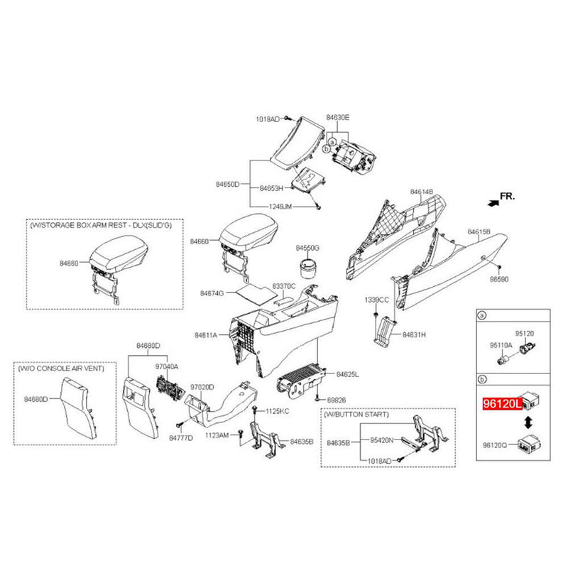 Auxiliary Jack ASSY USB IPOD AUX for Hyundai 2011-2016 Elantra 96120-3X000