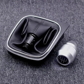 5 Speed Aluminum Alloy Gear Shift Knob w/Gaitor Boot for VW Golf MK5/6 2006-2012