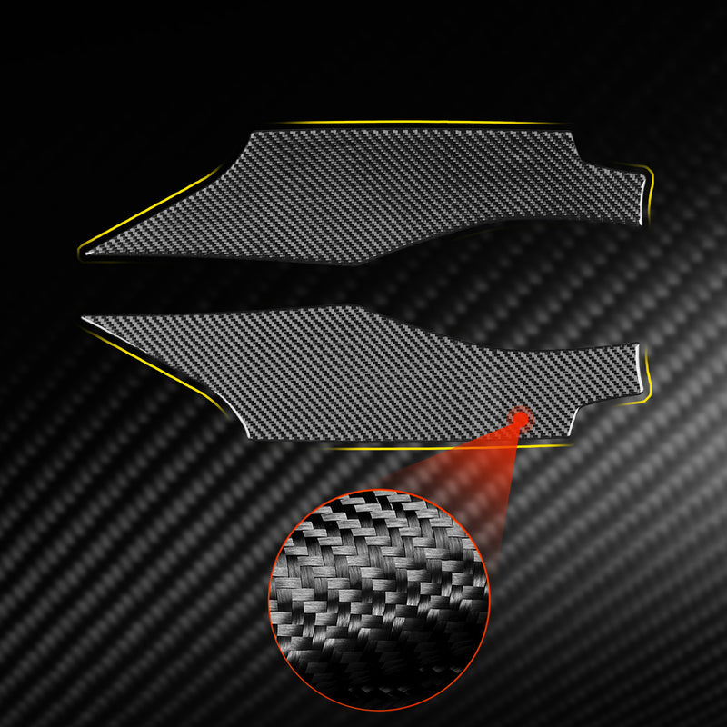 WXZOS Genuine Carbon Fiber Door Panel Trim for Chevrolet Corvette C8 2020-2024