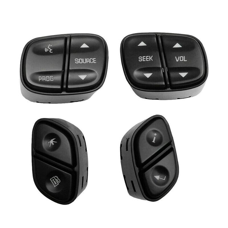 4PCS Steering Wheel Radio Volume Control Switch Kit For Chevrolet GMC