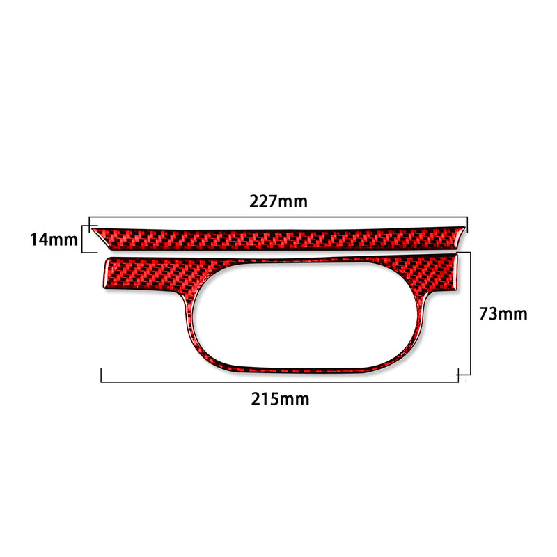 WXZOS Genuine Carbon Fiber Headlight Switch Trim for Porsche 718 Cayman 2017-2025