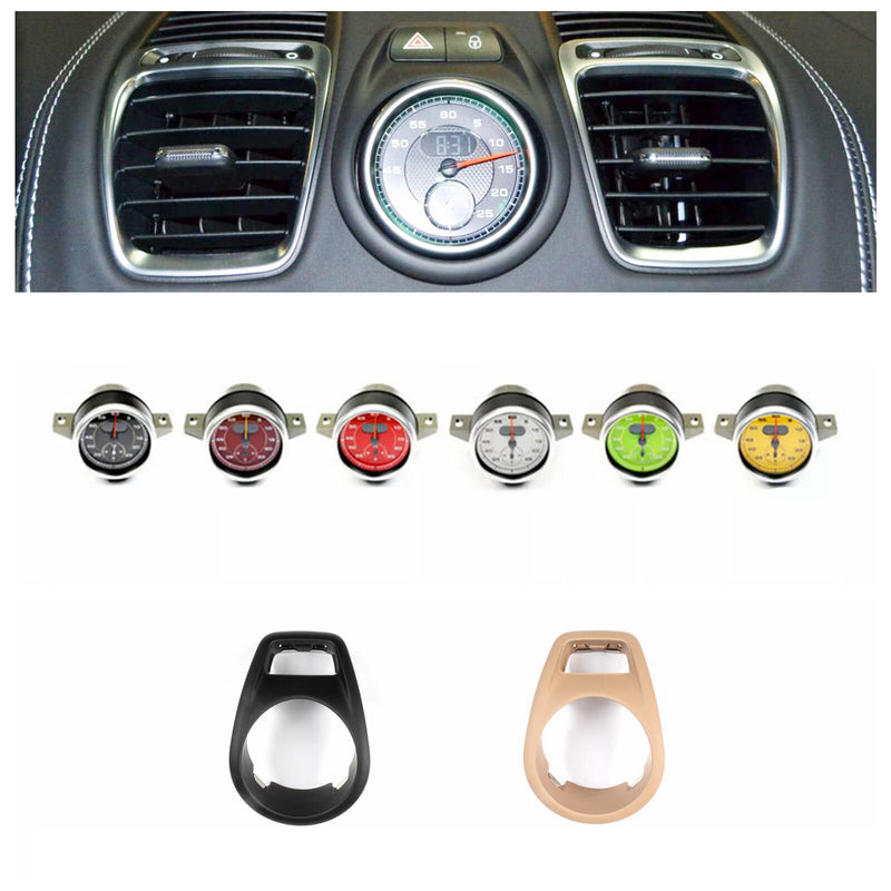 WXZOS Dashboard Sport Chrono Stopwatch Clock w/Panel for Porsche Cayman 981 2014-2016