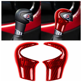 Carbon Fiber Gear Shift Knob Cover Trim for Mini Cooper R58 R59 R60/61 2011-2015