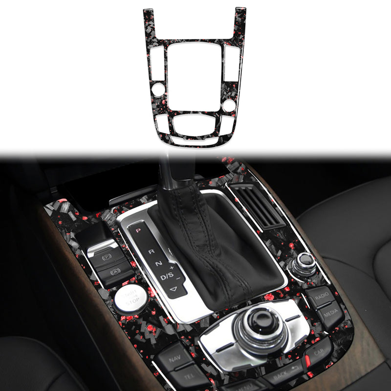 WXZOS Genuine Carbon Fiber Gear Shift Lever Panel Trim for Audi A5 S5 RS5 2013-2016