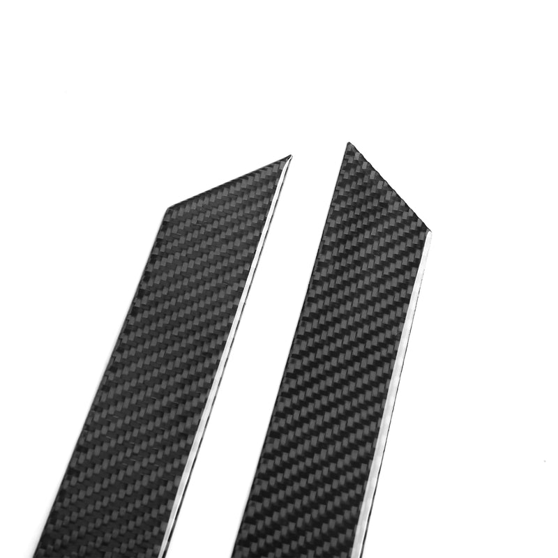 WXZOS Genuine Carbon Fiber Rear Windshield Trim for Chevrolet Corvette C8 2020-2024