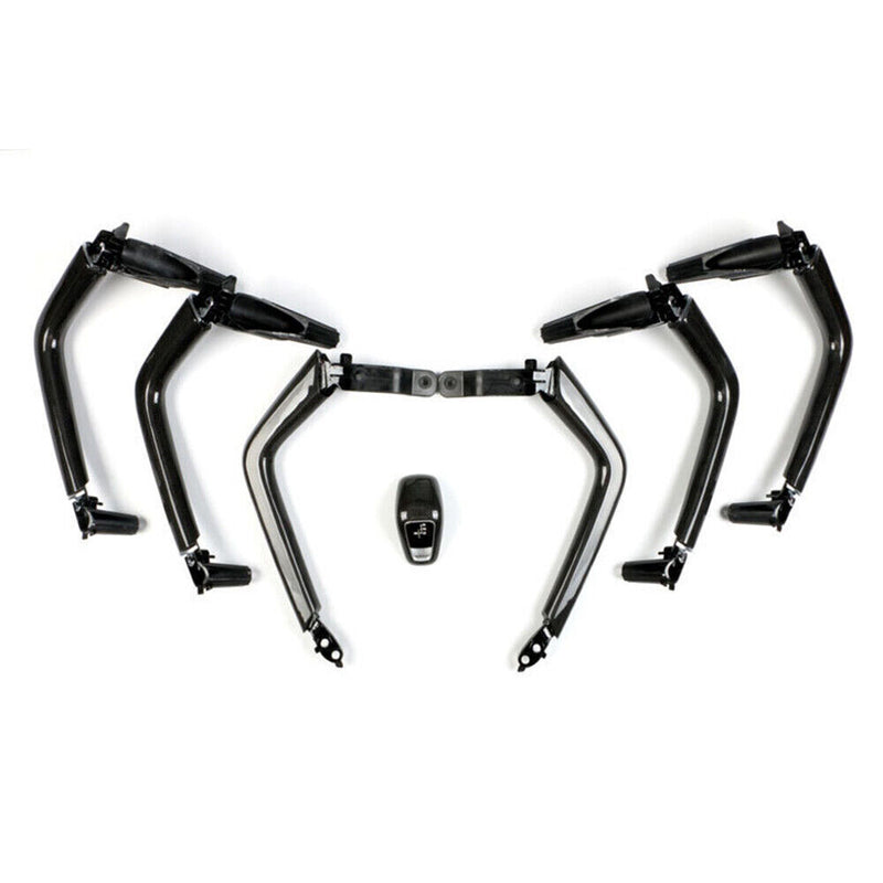 1SET Carbon Fiber Inner Door Handle Center Armrest for Porsche Cayenne 2018-2023