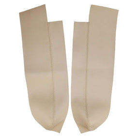 2 Pcs Beige Leather Front Door Panels Armrest Covers For Honda CRV 2007-2011