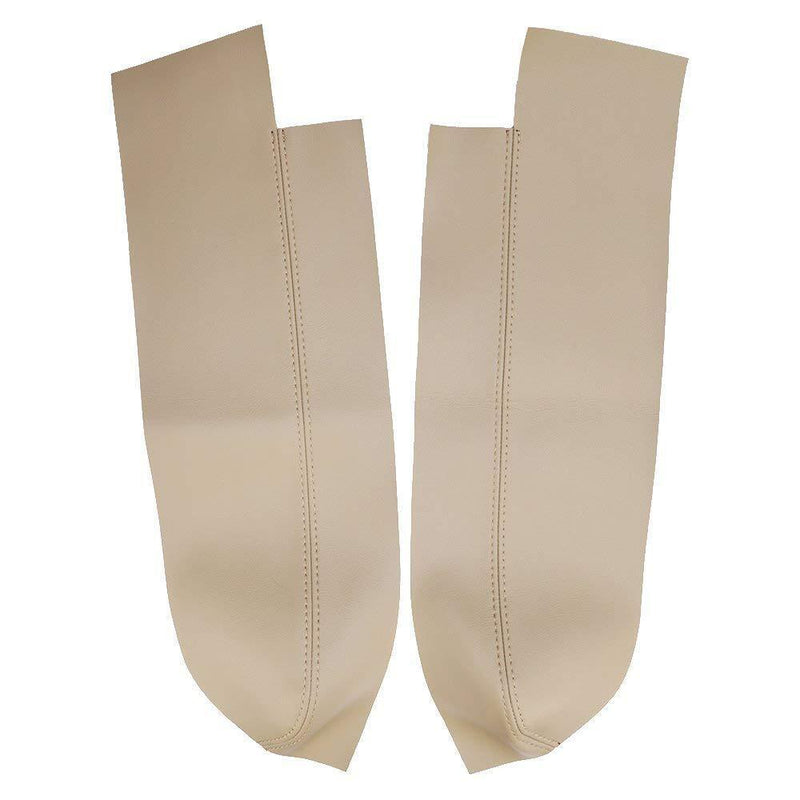 2 Pcs Beige Leather Front Door Panels Armrest Covers For Honda CRV 2007-2011