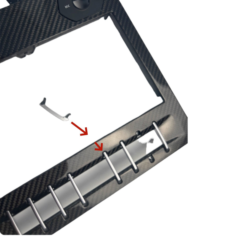 WXZOS Center Console Chrome Window Switch Bezel Trim for Lamborghini Urus 2018-2023