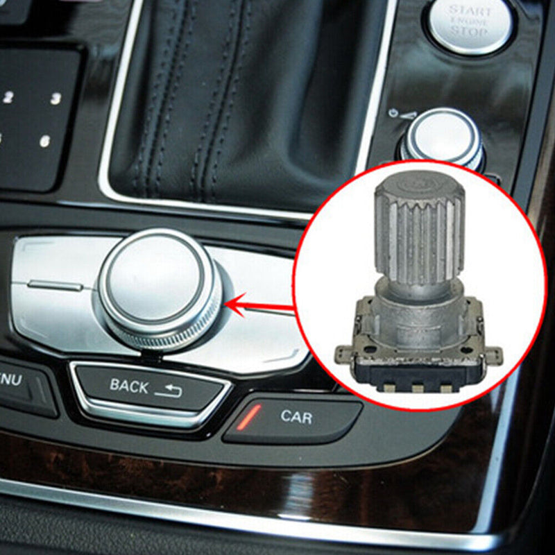 MMI Control Knob Rotary Menu Navigation w/Shaft 4G0919069 for Audi A6 C7 A7