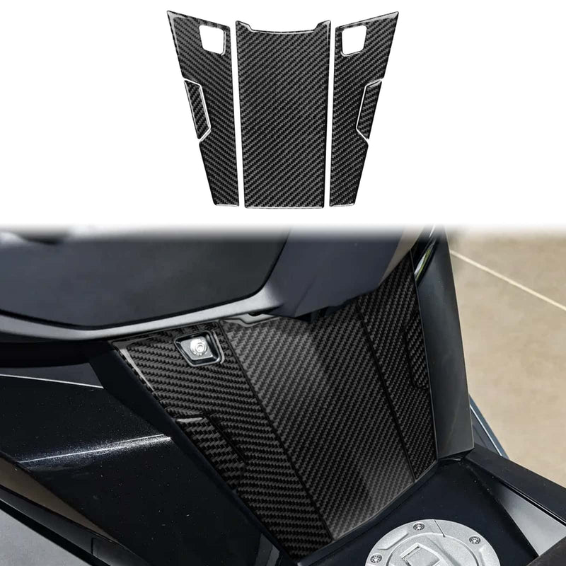 WXZOS Carbon Fiber Front Center Fairing Under Cowl Panel Trim for BMW C400GT 2021-2023